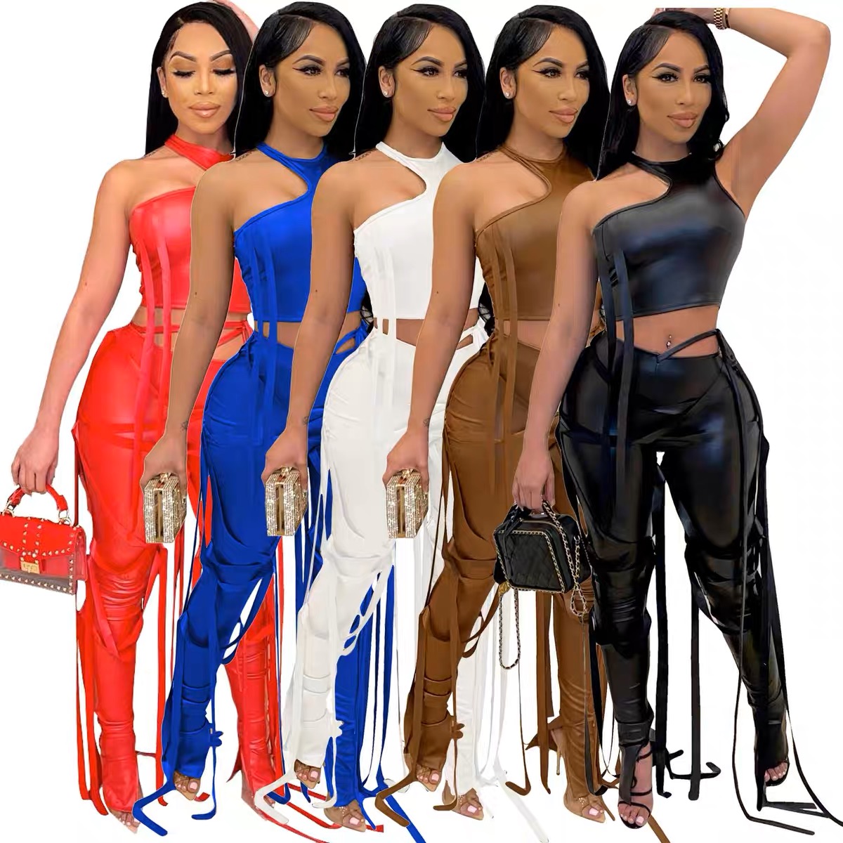 Sexy tassel pants set 